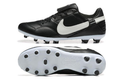 Nike The Premier 3 FG Low-Tops Football Boots - Black/Beige/White