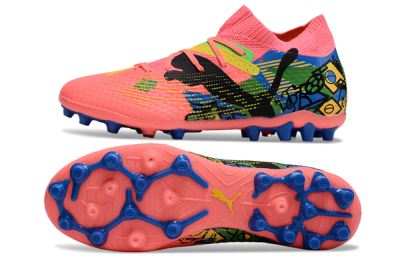 Puma Future Ultimate MG Low-Tops Football Boots - Red/Blue/Yellow/Green