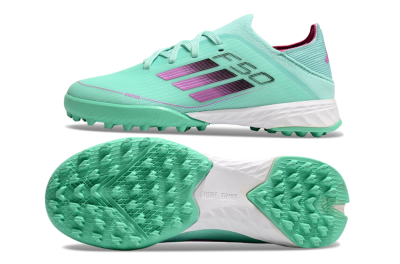 Adidas F50 Elite TF Low-Tops Football Shoes - Jade/Purple/White