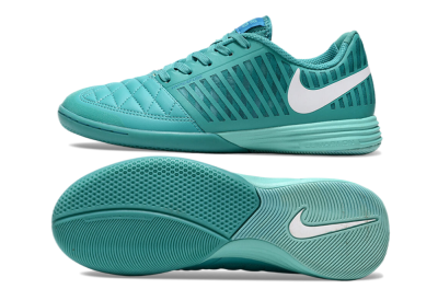Nike Lunar Gato 2 IC Low-Tops Football Shoes - Jade/White