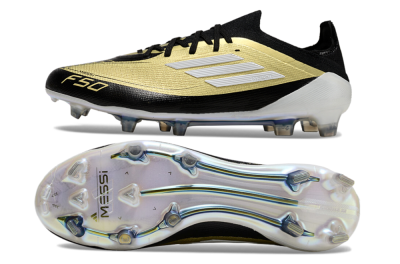 Adidas F50 Elite FG Low-Tops Football Boots - Gold/Black/White