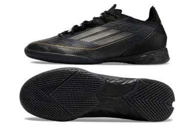 Adidas F50 Pro IC Low-Tops Football Shoes - Black/Silver/Gold
