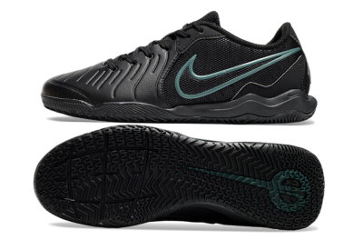 Nike Tiempo Legend 10 Academy IC Low-Tops Football Shoes - Black/Jade