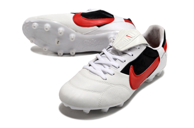 Nike The Premier 3 FG Low-Tops Football Boots - Beige/Red/Black