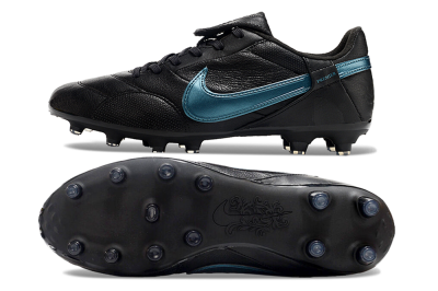 Nike The Premier 3 FG Low-Tops Football Boots - Black/Silver/Blue