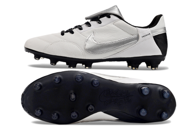 Nike The Premier 3 FG Low-Tops Football Boots - Beige/Silver/Black