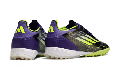 Adidas F50 Elite TF Low-Tops Football Shoes - Purple/Yellow/White