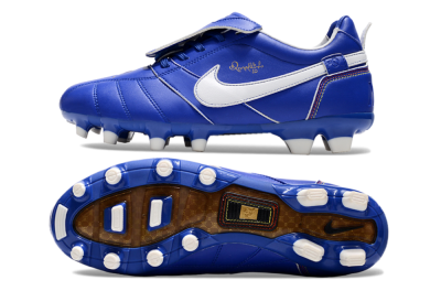 Ronaldo x Nike Tiempo Legend R10 Elite FG Low-Tops Football Boots - Bule/White