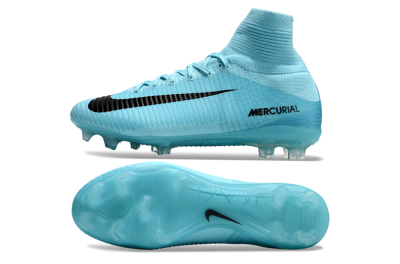 Nike Zoom Mercurial Superfly 5 Elite FG High-Tops Football Boots - Jade/Black