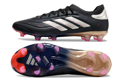 Adidas Copa Pure 2 FG Low-Tops Football Boots - Black/White/Blue