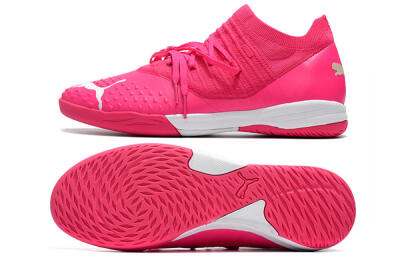 Puma Future Z 1.3 Teazer IC Low-Tops Football Shoes - Pink/White