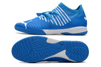 Puma Future Z 1.3 Teazer IC Low-Tops Football Shoes - Blue/White