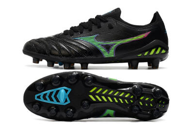 Mizuno Morelia Neo 3 FG Low-Tops Football Boots - Black/Rainbow
