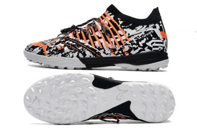 Puma Future Z 1.3 Teazer TF Low-Tops Football Shoes - White/Black/Orange