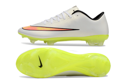 Nike Mercurial Vapor 10 FG Low-Tops Football Boots - Beige/Red/Yellow