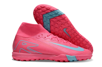 Nike Air Zoom Mercurial Superfly 10 Elite TF High-Tops Football Shoes - Pink/Red/Jade