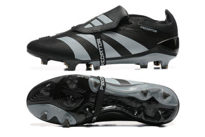 Adidas Predator Elite Foldover Tongue FG Low-Tops Football Boots - Black/Silver/White