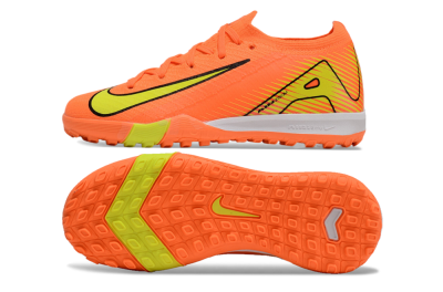 Kids Nike Air Zoom Mercurial Vapor 16 Elite TF Low-Tops Football Shoes - Orange/Yellow/Black/White