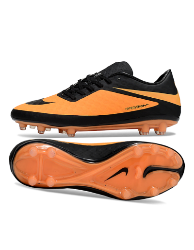 Nike Hypervenom Phantom FG Low-Tops Football Boots - Yellow/Black/White