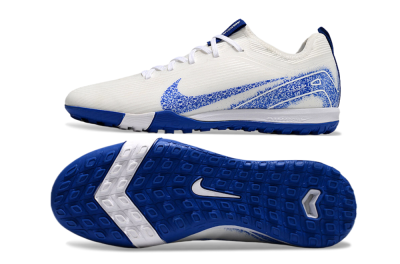 Nike Air Zoom Mercurial Vapor 16 Pro TF Low-Tops Football Shoes - White/Blue