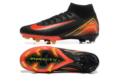 Nike Air Zoom Mercurial Superfly 10 Elite FG High-Tops Football Boots - Black/Red/Yellow
