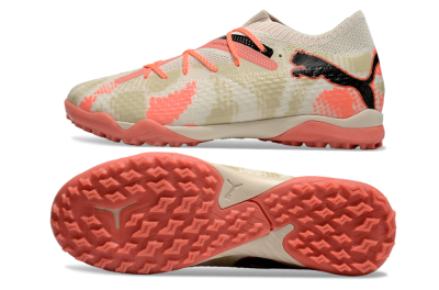 Puma Future Ultimate TF Low-Tops Football Shoes - Beige/Red/Black