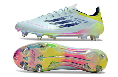 Adidas F50 Elite SG Low-Tops Football Boots - Jade/Yellow/Pink/Gold