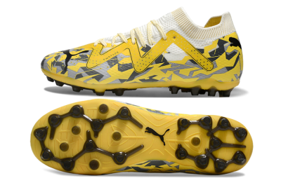 Puma Future Ultimate MG Low-Tops Football Boots - Yellow/White/Grey