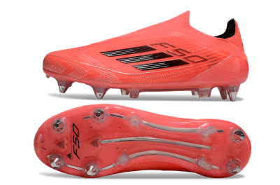 Adidas F50 Elite Laceless SG Low-Tops Football Boots - Red/Black/Silver