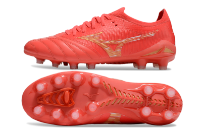 Mizuno Morelia Neo 4 FG Low-Tops Football Boots - Red/Gold