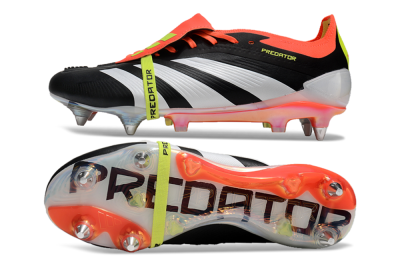 Adidas Predator Elite Foldover Tongue SG Low-Tops Football Boots - Black/White/Red