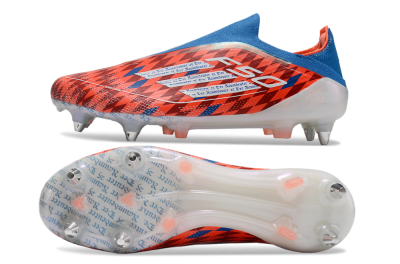 Adidas F50 Elite Laceless SG Low-Tops Football Boots - Red/Blue/White