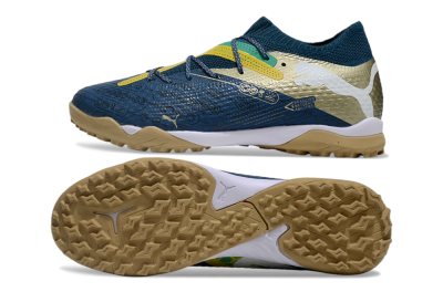 Puma x Neymar Future 7 Ultimate bna TF Low-Tops Football Shoes - Blue/Yellow/Green