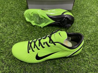 Ronaldo x Nike R9 Mercurial Vapor 3 FG Low-Tops Football Boots - Green/Black