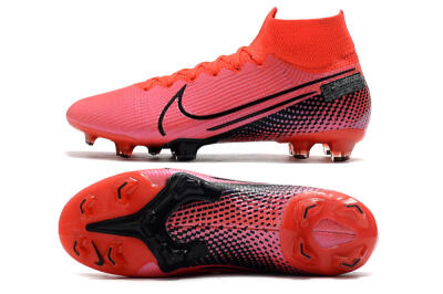 Nike Mercurial Superfly 7 Elite FG High-Tops Football Boots - Red/Black