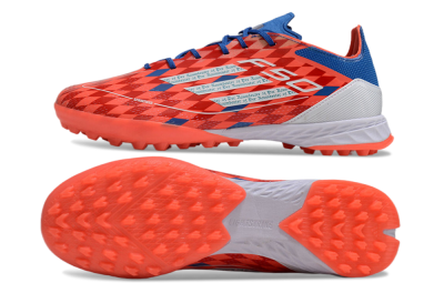 Thomas Müller x Adidas F50 Elite Raumdeuter TF Low-Tops Football Shoes - Red/Blue/White