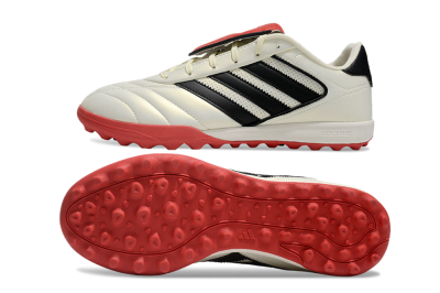 Adidas Copa Gloro 2 TF Low-Tops Football Shoes - Ivory/Core Black/Solar Red
