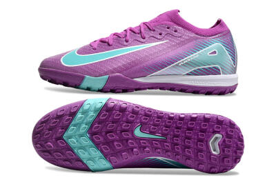 Nike Air Zoom Mercurial Vapor 16 Elite TF Low-Tops Football Shoes - Purple/Jade/White