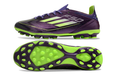 Adidas F50 Elite MG Low-Tops Football Boots - Purple/Yellow