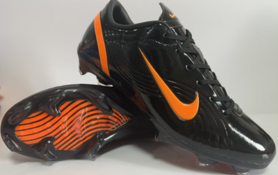 Ronaldo X Nike R9 Mercurial Vapor 3 FG Low-Tops Football Boots - Black/Orange