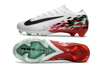 Nike Air Zoom Mercurial Vapor 16 Elite FG Low-Tops Football Boots - White/Black/Pink/Green