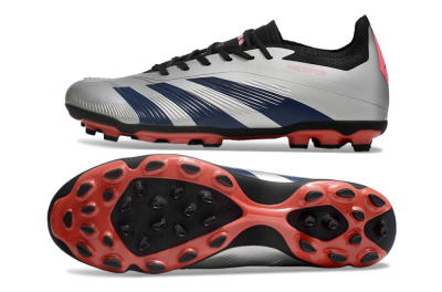 Adidas Predator Elite 24 MG Low-Tops Football Boots - Silver/Blue/Red