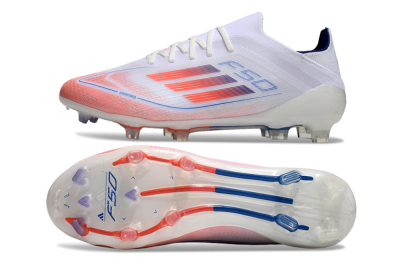 Adidas F50 Elite FG Low-Tops Football Boots - White/Red/Blue