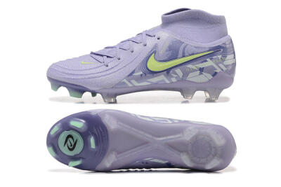 Nike Phantom Luna Elite FG High-Tops Football Boots - Purple/Yellow/White