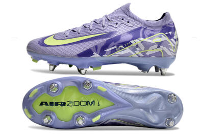 Nike Air Zoom Mercurial Vapor 16 Elite SG Low-Tops Football Boots - Purple/Yellow/White