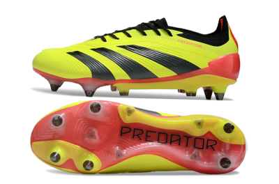 Adidas Predator 24 Elite SG Low-Tops Football Boots - Yellow/Black/Red
