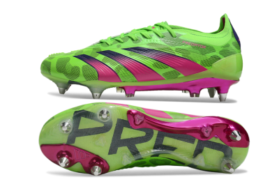 Adidas Predator 24 Elite SG Low-Tops Football Boots - Yellow/Purple/Pink