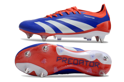 Adidas Predator Elite Foldover Tongue SG Low-Tops Football Boots - Blue/White/Red