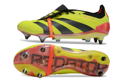 Adidas Predator Elite Foldover Tongue SG Low-Tops Football Boots - Yellow/Black/Red