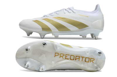 Adidas Predator 24 Elite SG Low-Tops Football Boots - Beige/White/Gold